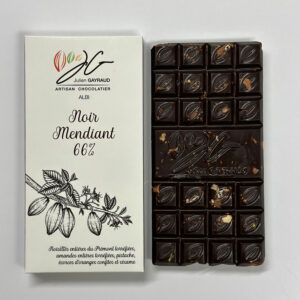 Tablette Gourmande Noir Mendiant 66%