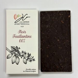 Tablette Gourmande Noir Feuillantine 66%