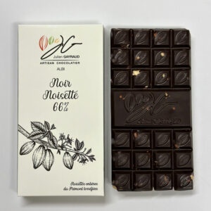 Tablette Gourmande Noir Noisette 66%